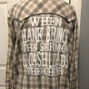 Repurposed women’s Roper button up